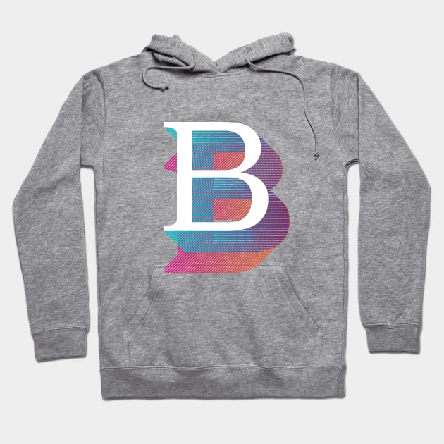 Letter B Hoodie by MplusC